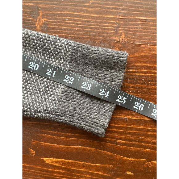 VTG Lands End Wool Blend Dad Cardigan Sweater M Grey Grandpa Preppy Classic - Picture 13 of 15